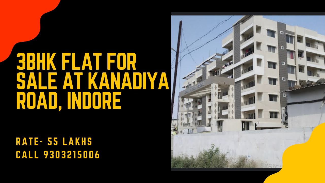 3BHK flat for sale at Kanadiya road, Indore | gated society (call 9303215006)
