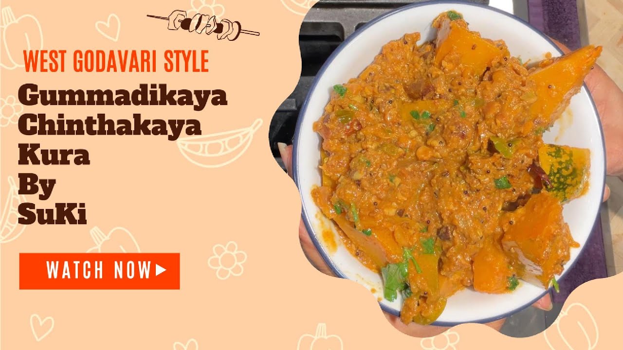 Gummadikaya Chinthakaya kura/Pumpkin Raw Tamarind curry