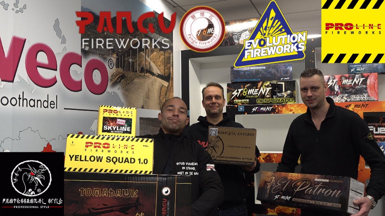 OP BEZOEK BIJ VUURWERK IMPORTEUR GBV WECO MEGA VEEL!
