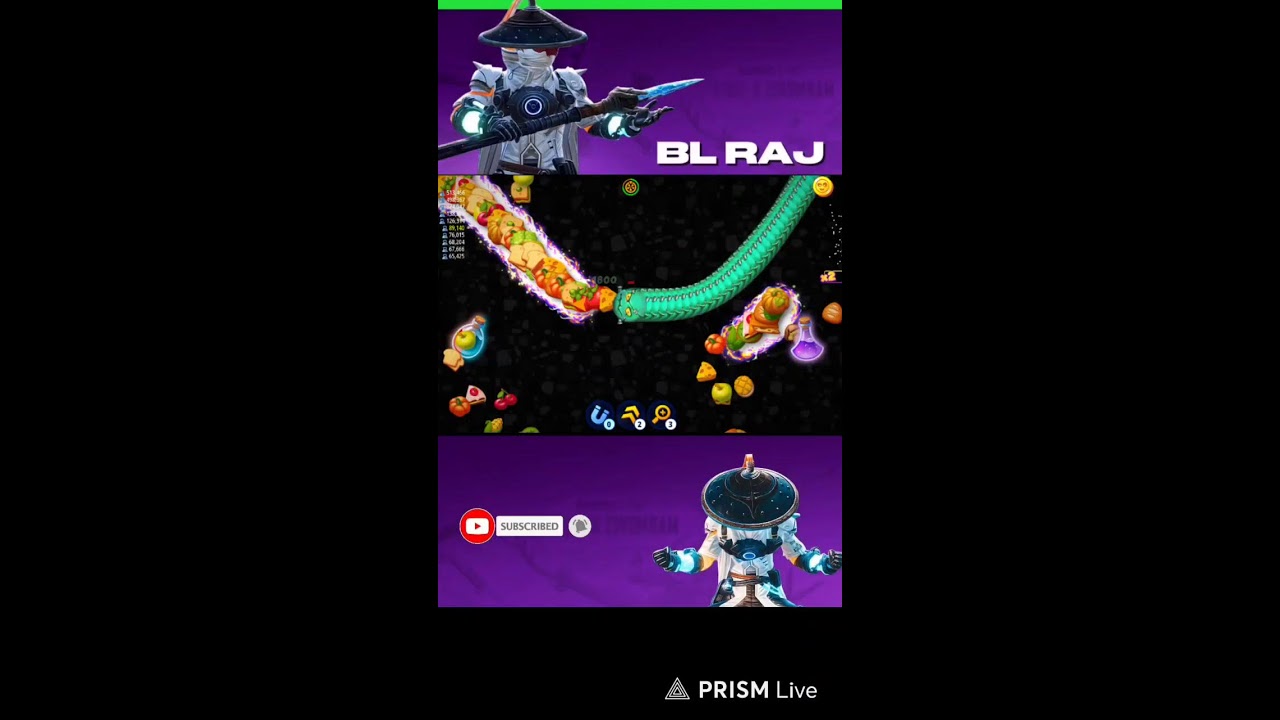 BIG WORM ATTACK 😱 | Worms Zone.io LIVE 🔴 | BL RAJ 🎮