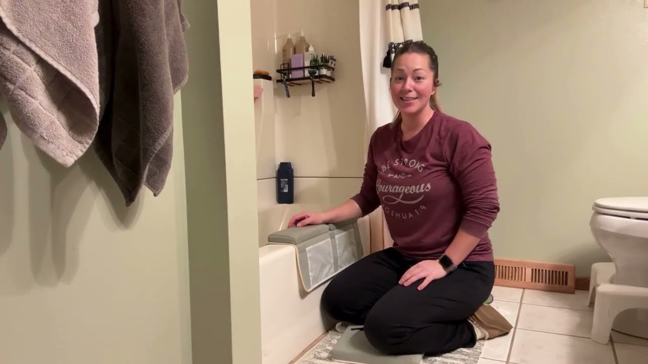 Review of Beiens bath kneeler #amazonfinds #newmom #bathtime