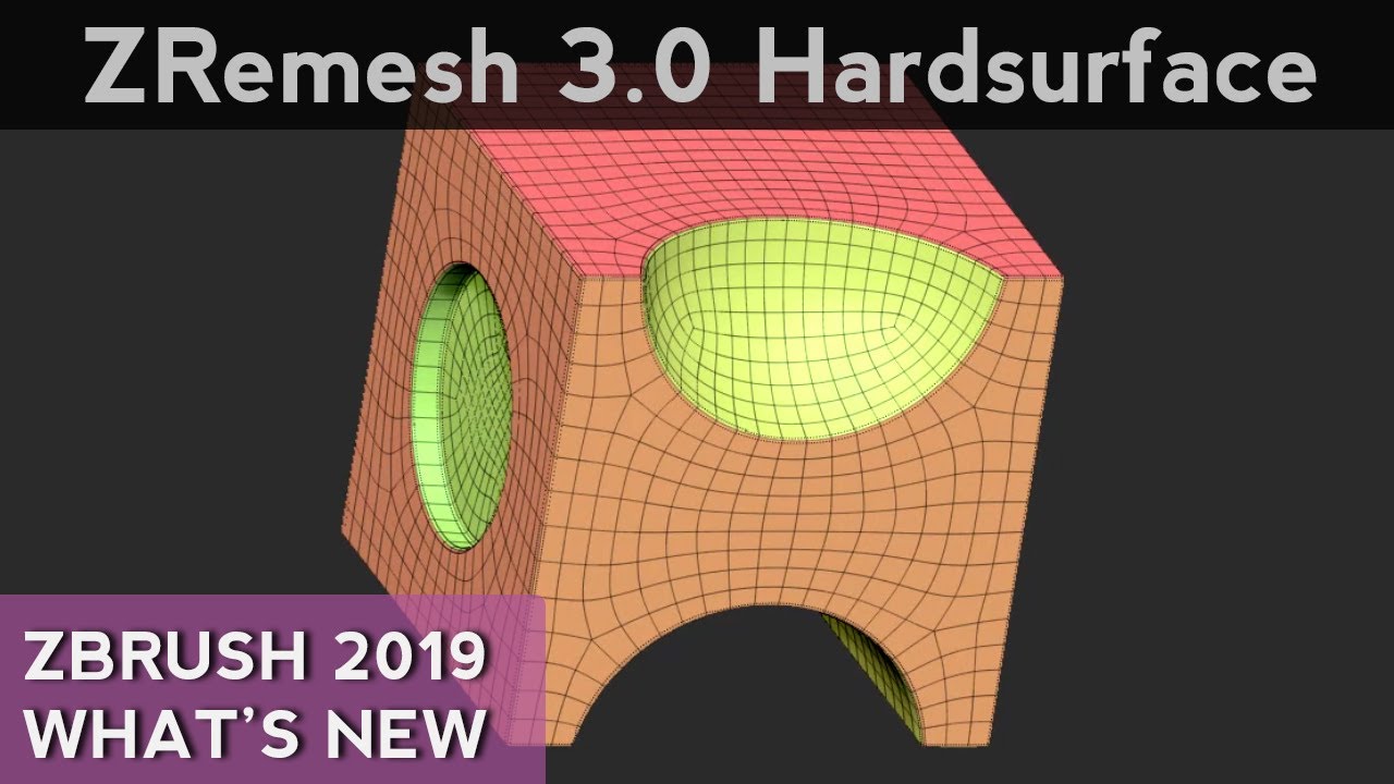 035 ZBrush ZRemesh 3.0 Hard Surface