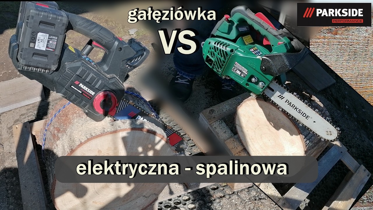 NOWOŚĆ!!! Gałęziówka Parkside Performance PPAKS 40-Li B2 VS gałęziówka Parkside spalinowa