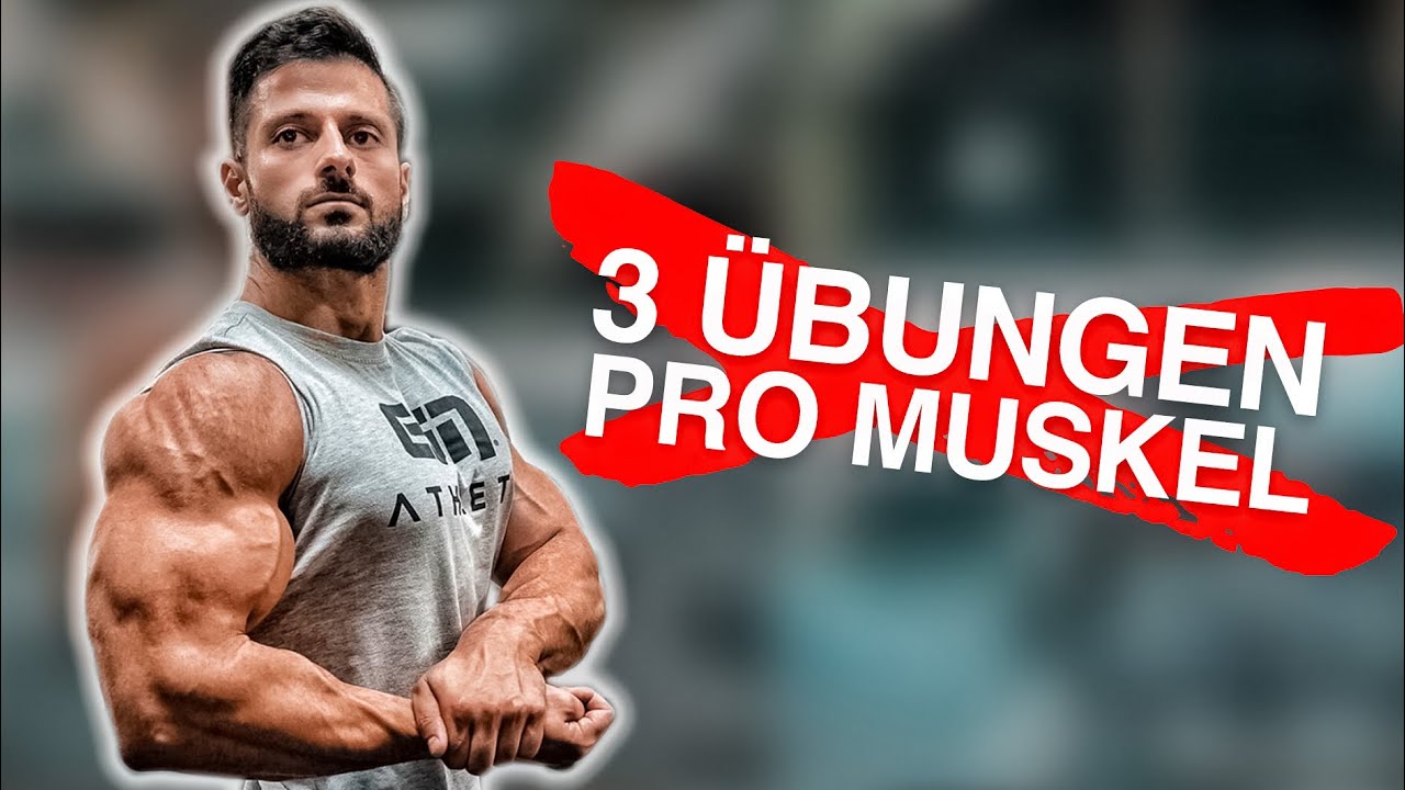 Wie viele ÜBUNGEN pro Muskel MUSST Du machen? (1, 2 oder 5 Übungen?)