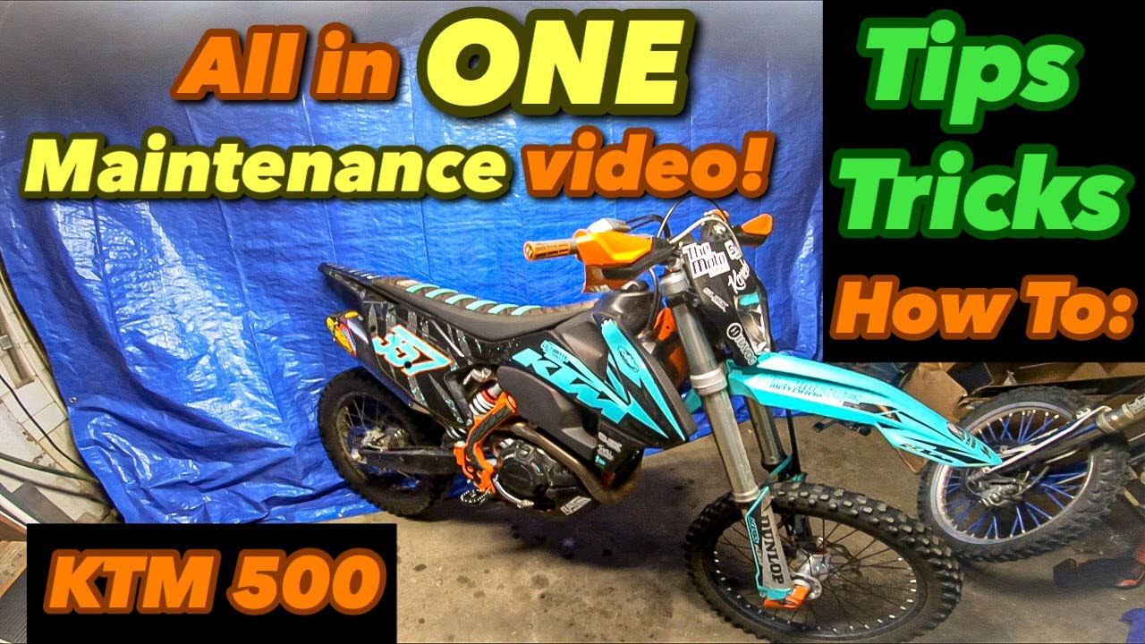 Видео о интервалах технического обслуживания KTM 500 EXCF All In One! (Как сделать своими руками)