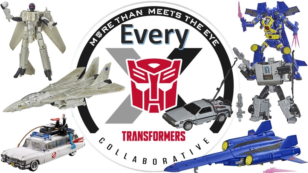 *see newer video* Every Hasbro Transformers Collaborative Comparison List Ghostbusters Xmen Top Gun
