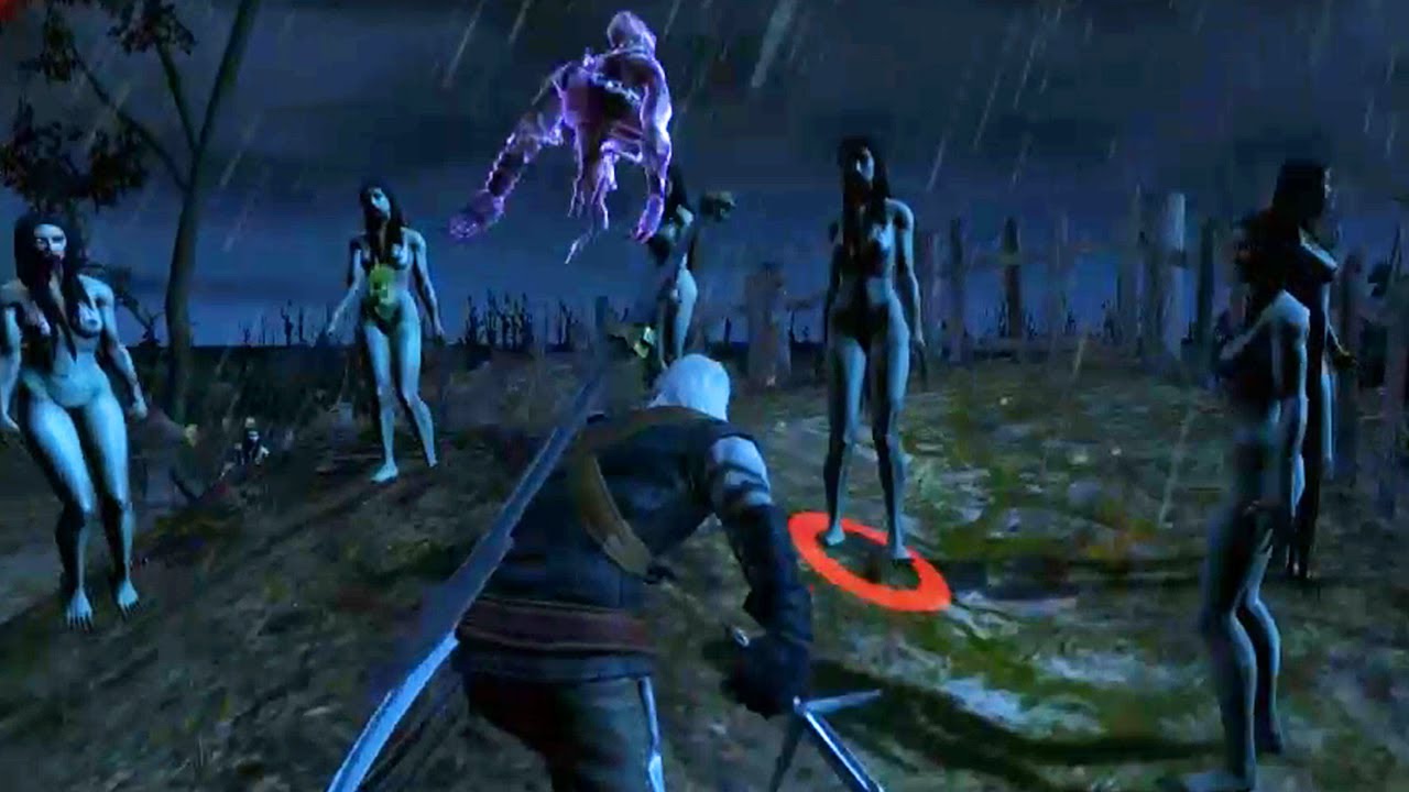 Geralt Kills Vampiress of the Swamp Lilly and Bloodwing Vesper (Witcher 1 | Contract Quest)