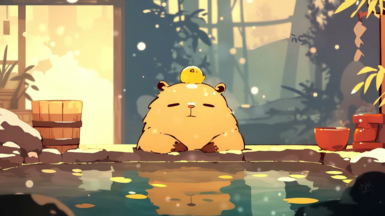Capybara Study Beats - Peaceful Lofi Hip Hop Beats ~ Soothing Ambiance ~ ✨