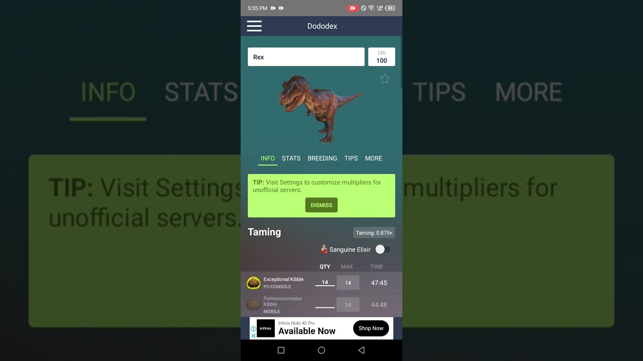 How to use the Dododex app