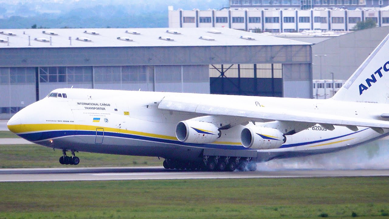 Airport Spotting Leipzig | Ukrainian Antonov AN-124 Ruslan | Airport LEJ