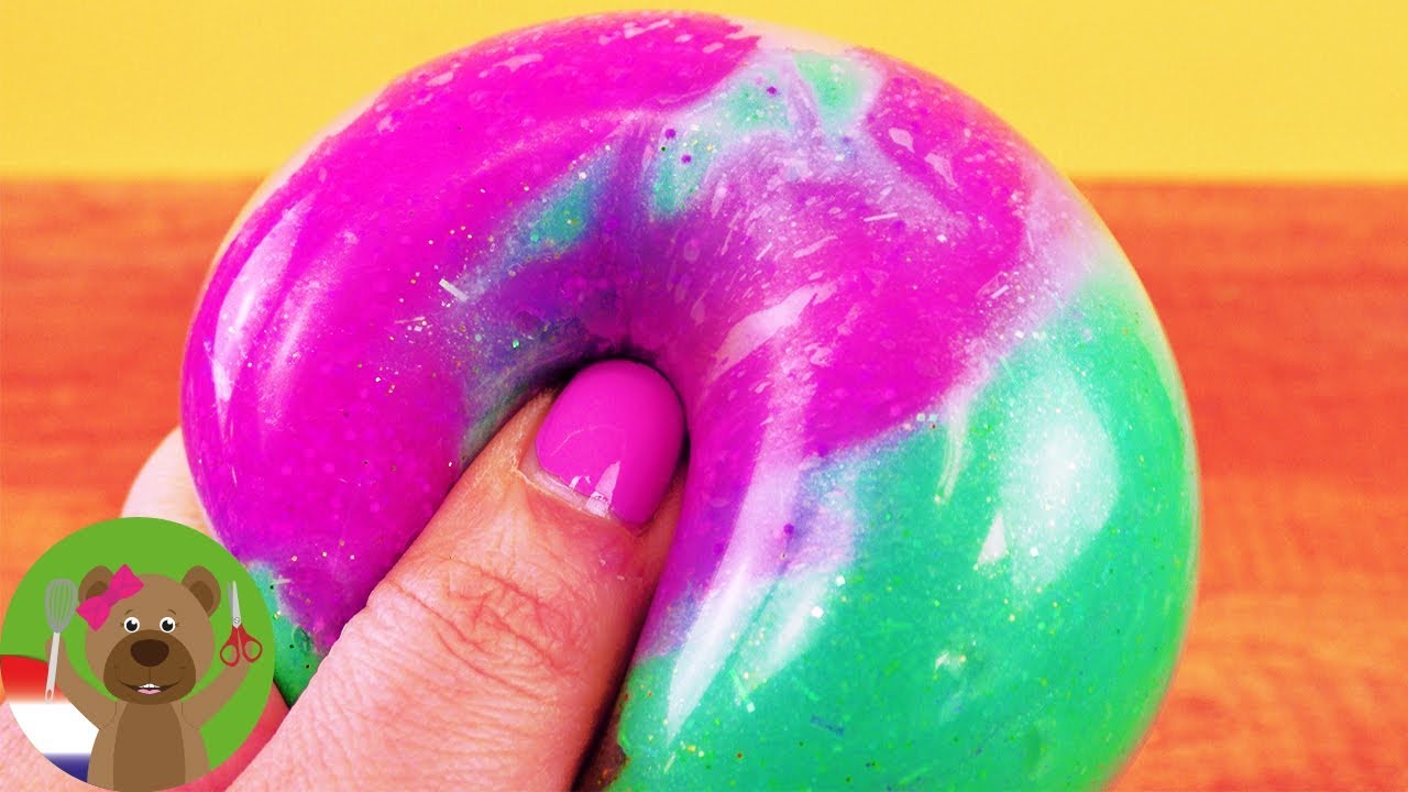 DIY stressbal met DIY slijm | Supermooie stressbal met alleen zelfgemaakt slijm