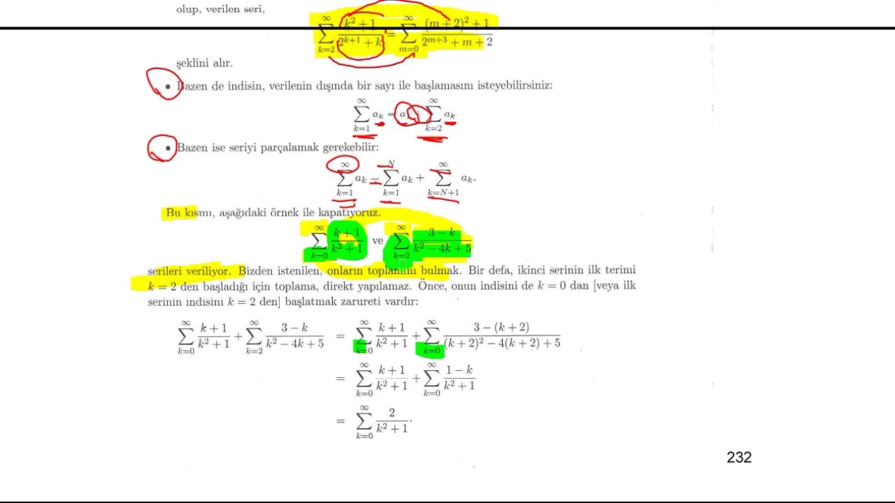 Seriler ve yakınsaklık testleri - 1