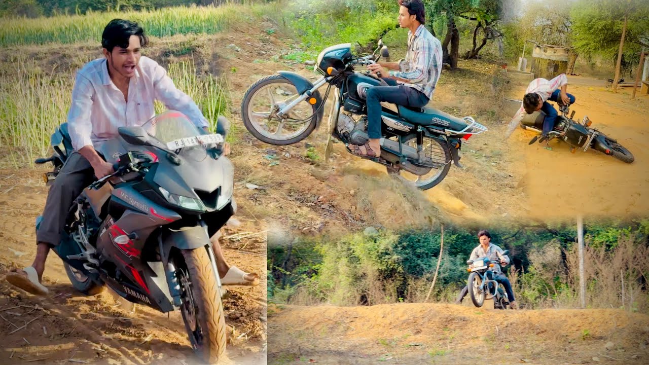 आज तो मोटर साइकिलों से कर दी offroding 😂