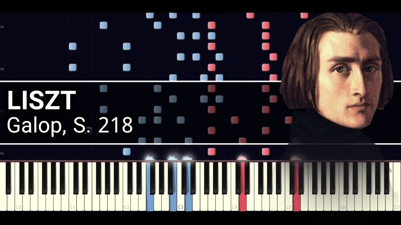 F. Liszt - Galop, S. 218 in A Minor (Synthesia)
