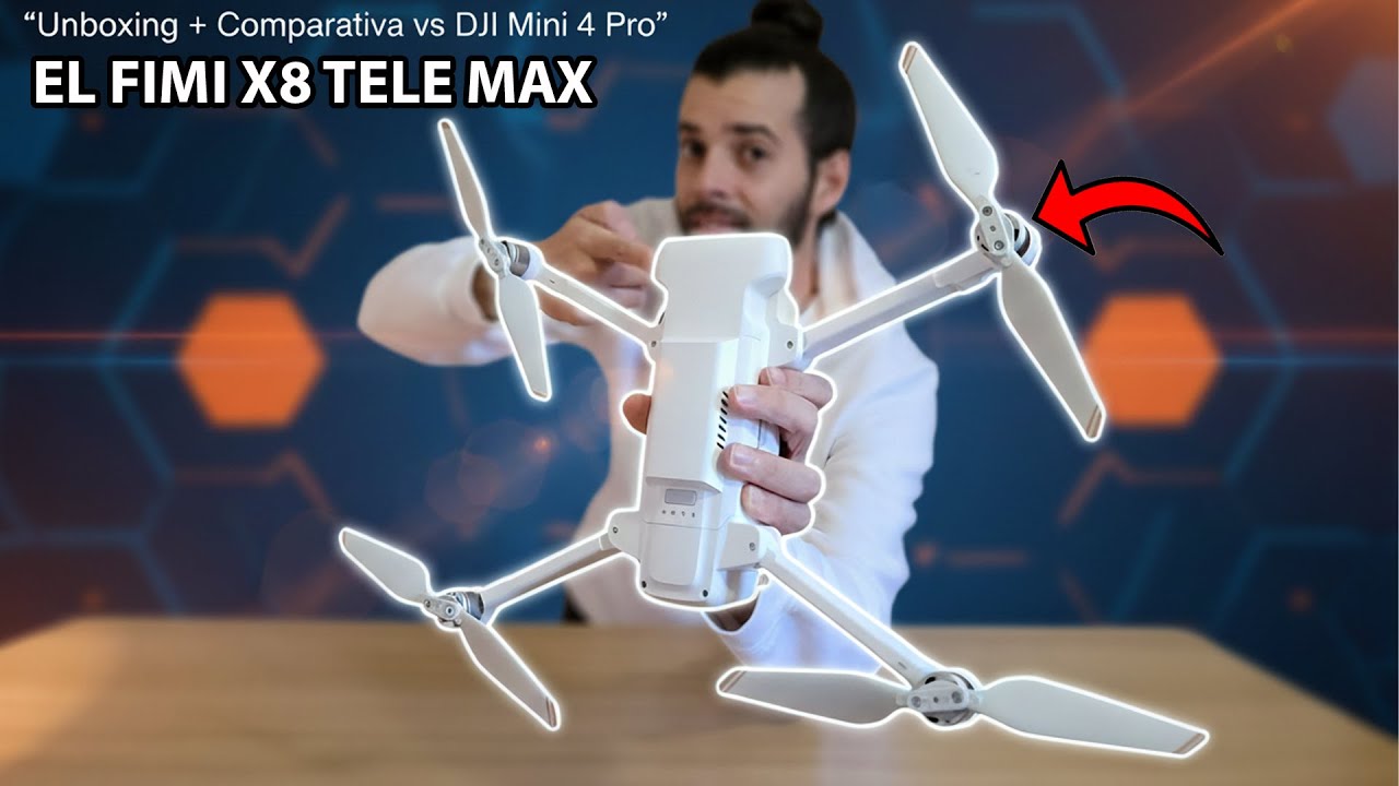 Este Drone cuesta menos de la mitad que un DJI Mini 4 Pro | Unboxing el FIMI X8 TELE MAX