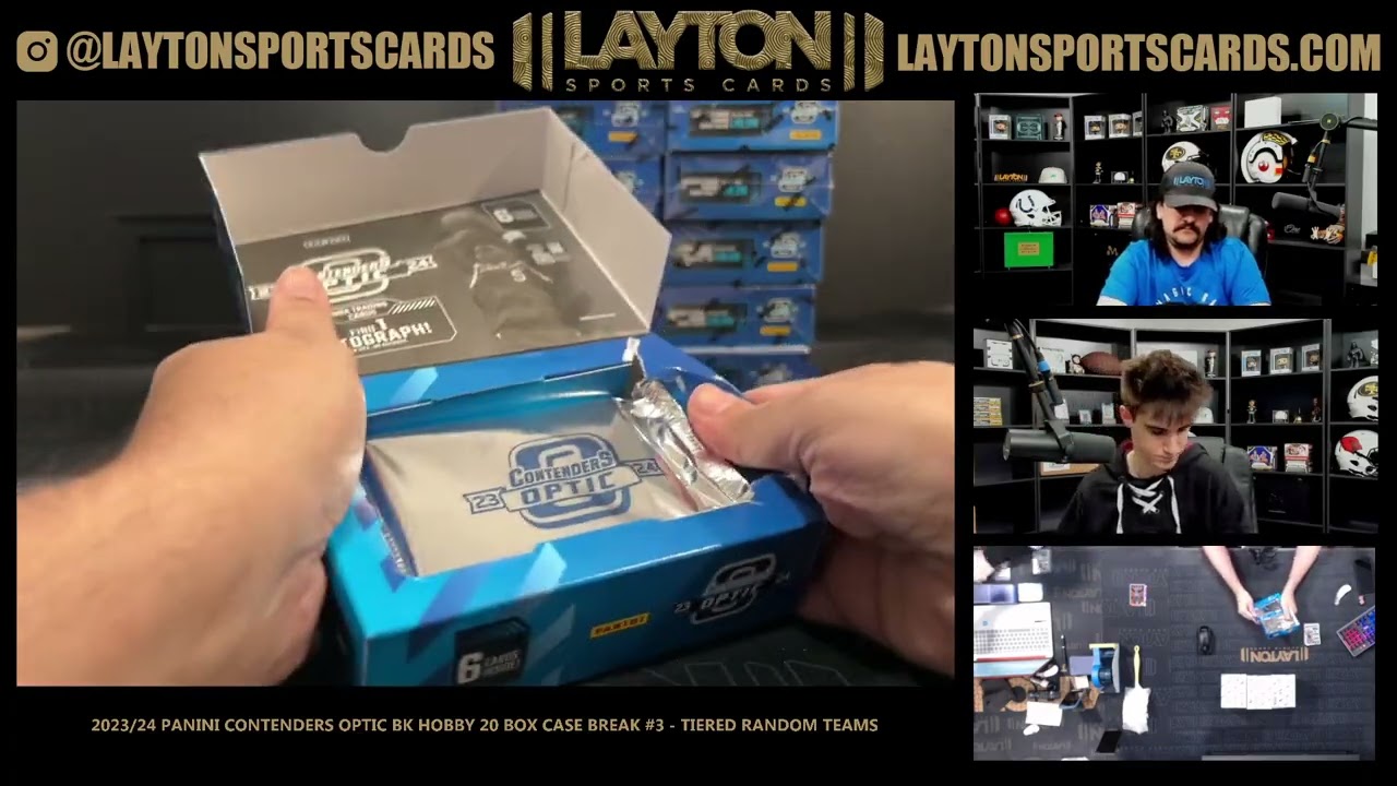 2023/24 Panini Contenders Optic Basketball Hobby 20 Box Case Break #3