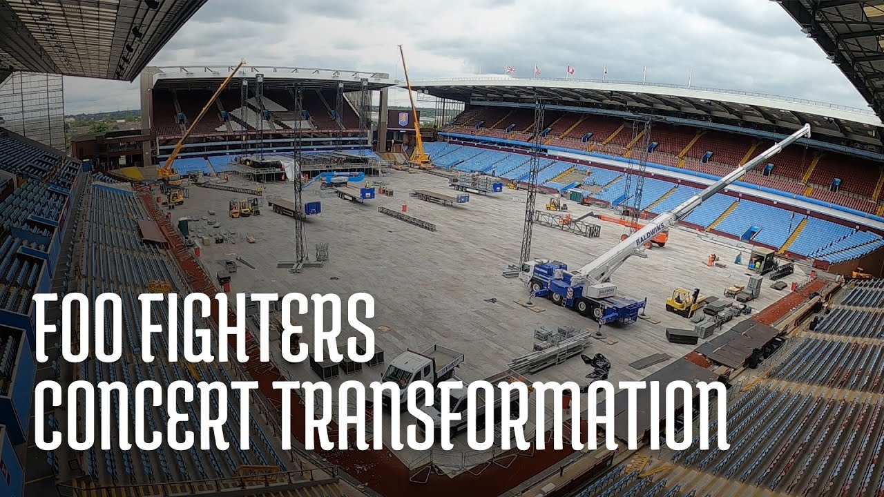 Villa Park Foo Fighters Concert Transformation | Time Lapse