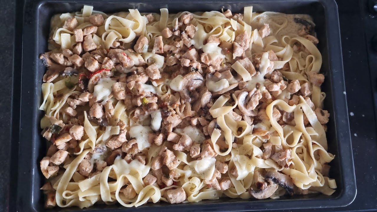 وصفة المعكرونة بالفطر والكريمة سهلة وسريعة 😋 @معكرونة_بالكريمة