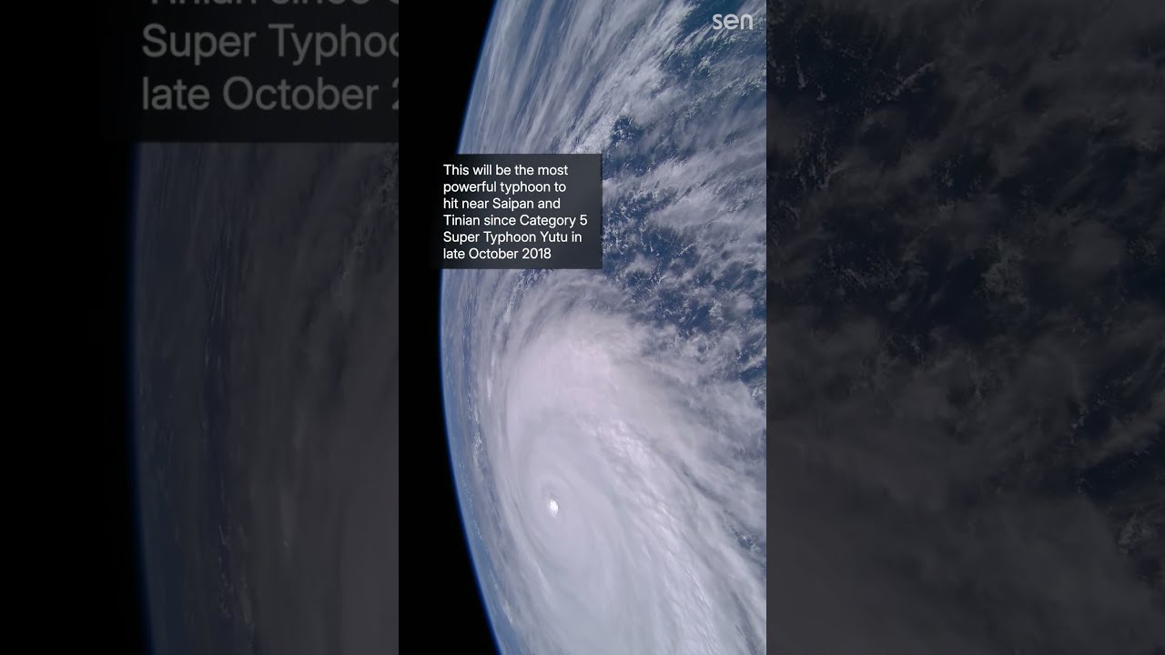 Category 5 Super Typhoon Sinlaku (185 mph) captured LIVE from space 🌏