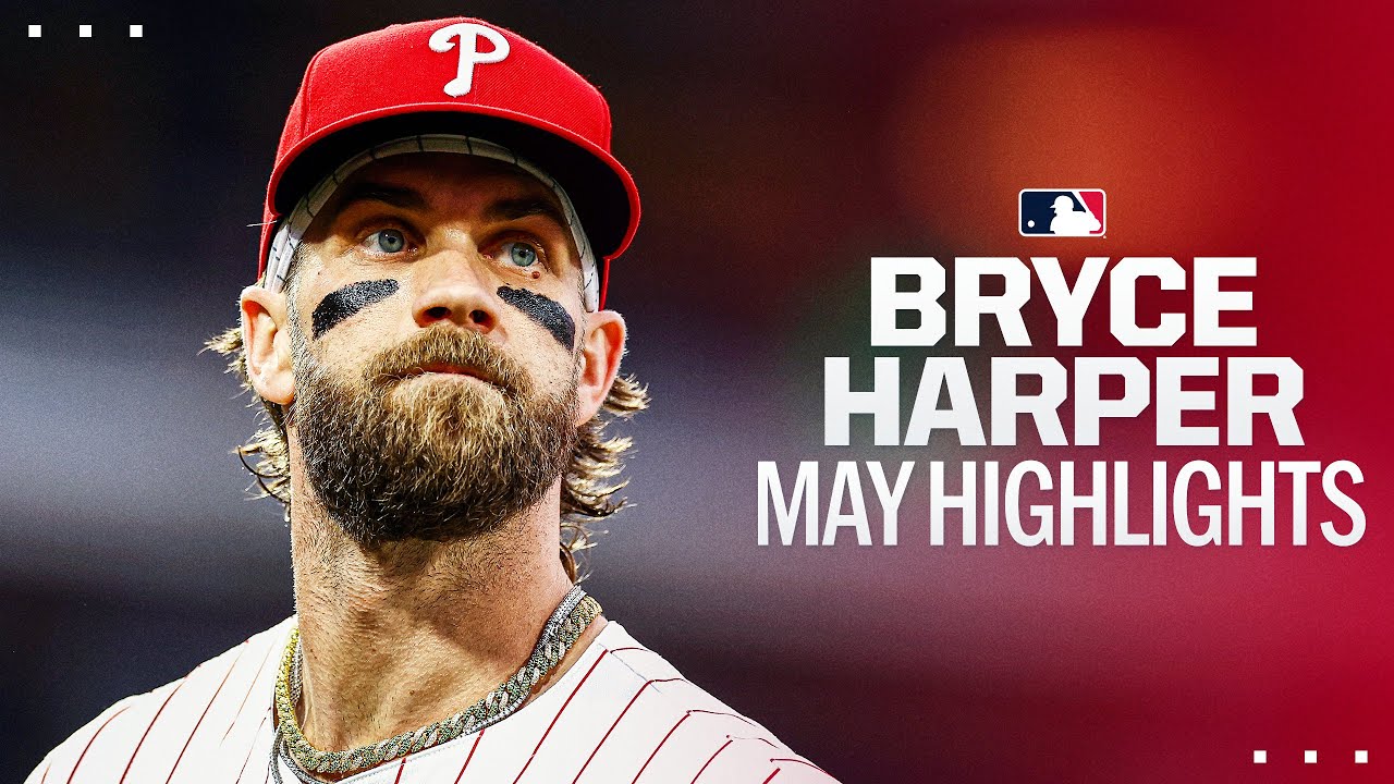 THRILLY! 🔥 Bryce Harper had an OUTSTANDING May for the NL-best Phillies! 🔔
