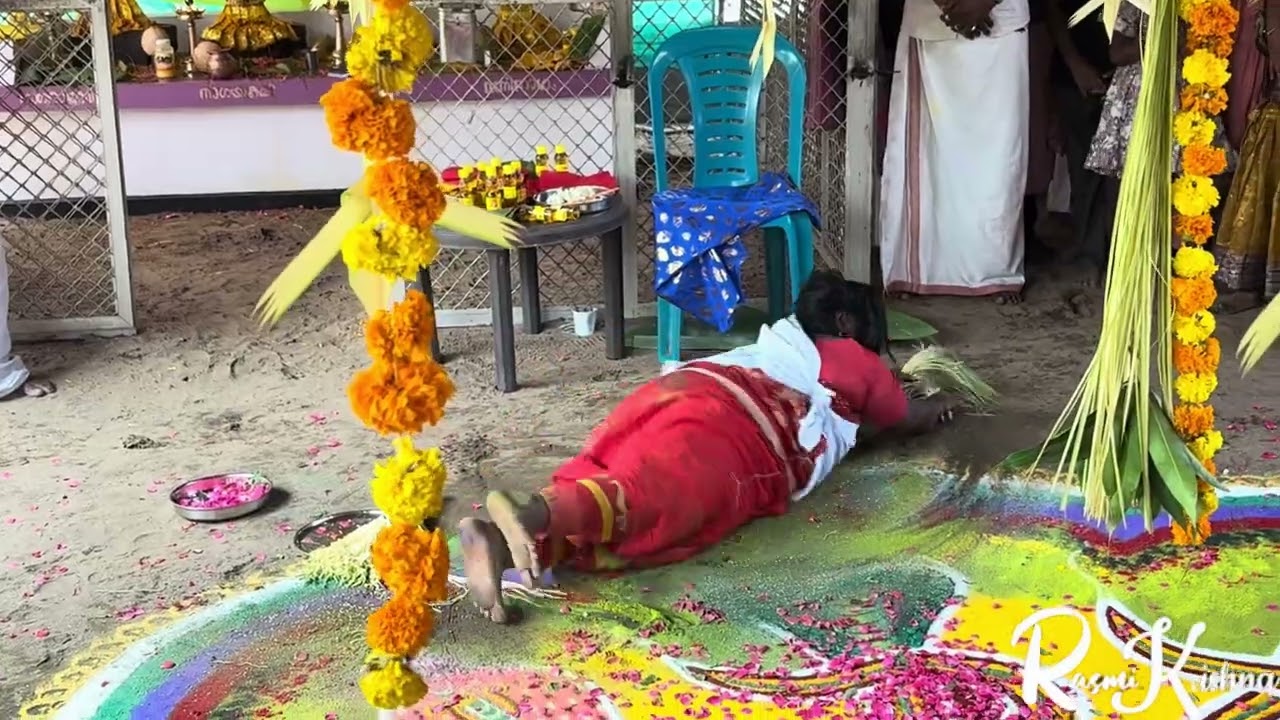 മണിനാഗമായി വന്ന ചേച്ചി | അഷ്ടനാഗ കളം പാട്ടും നൃത്തവും 