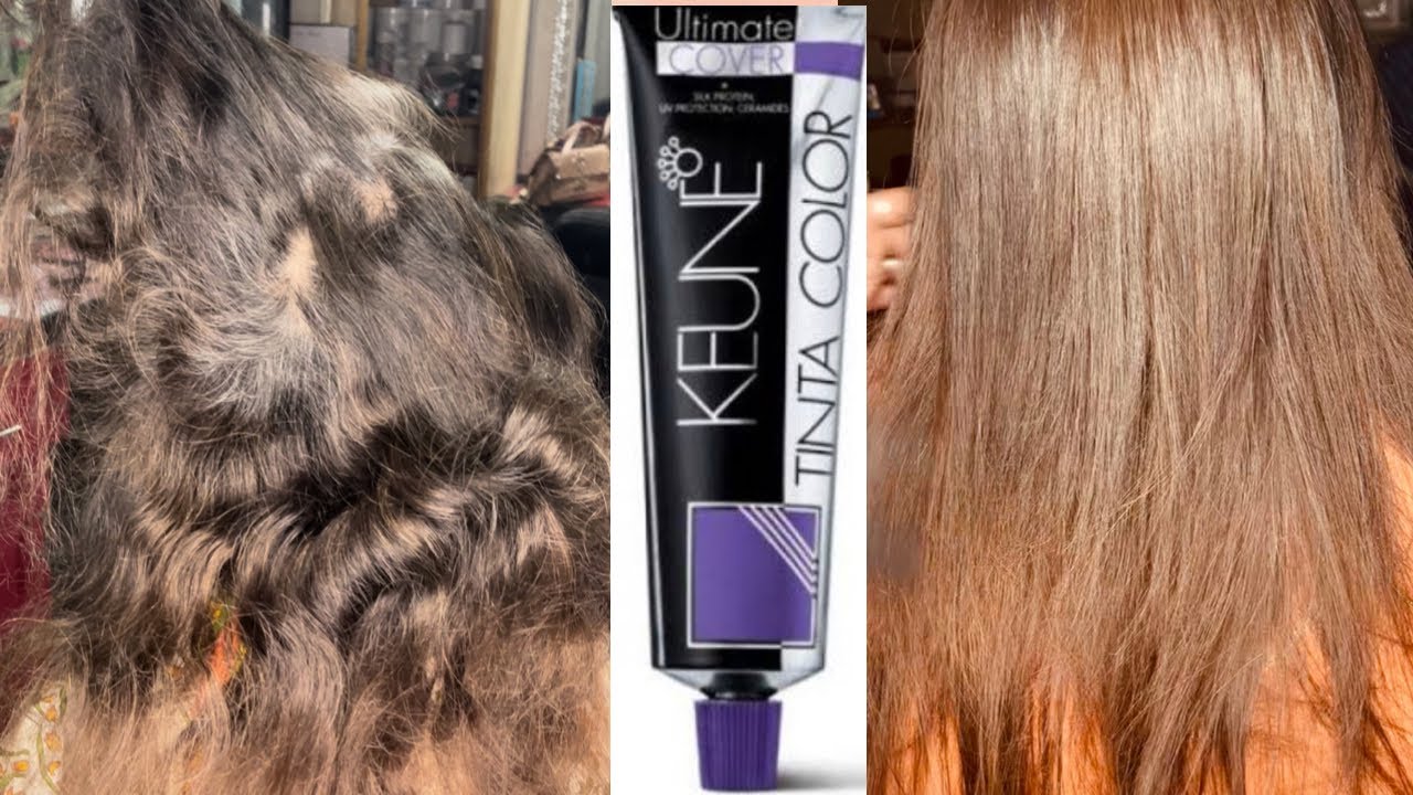 Grey Hair Coverage With Keune UC Colour  Full Proper Method  || How To Cover Grey Hair Tutorial