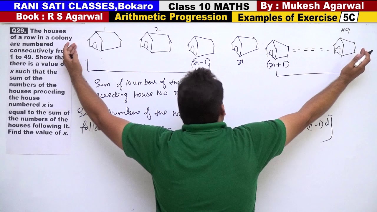 Class 10 Maths (Ex 5C Example 29) Arithmetic Progression (RS Agarwal 2019)