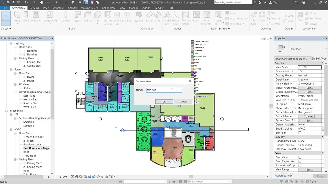 REVIT MEP Beginner tutorial -07 Zone Creation