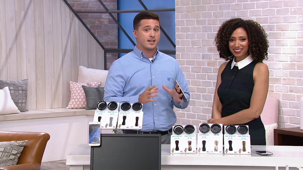 LOVEHANDLE Set of 2 Smartphone Mounts & Phone Accessory Grips on QVC