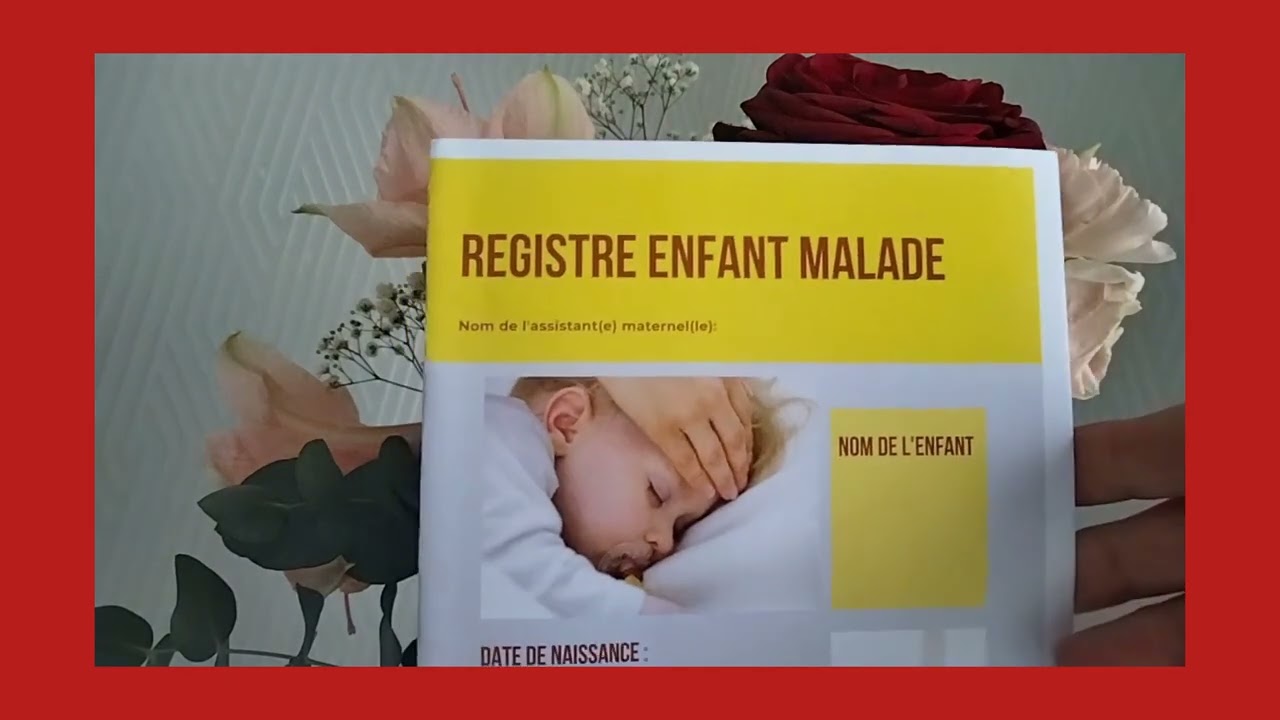 فيديو على 🩺🩹💊registre enfant malade و مواضيع اخرى مهمة 🍼🍼
