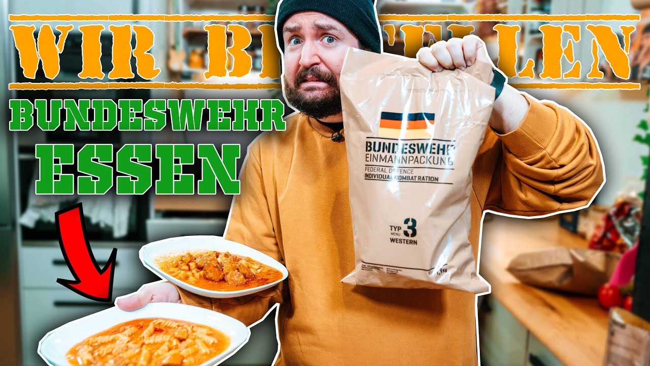 Wir BESTELLEN Bundeswehr ESSEN (MREs)