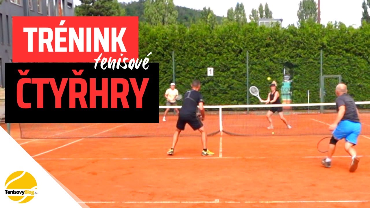 Trénink tenisové čtyřhry - debl #tenis