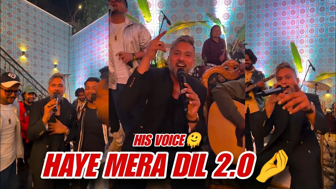 YO YO HONEY SINGH LIVE SINGING HAYE MERA DIL 2.0🤌