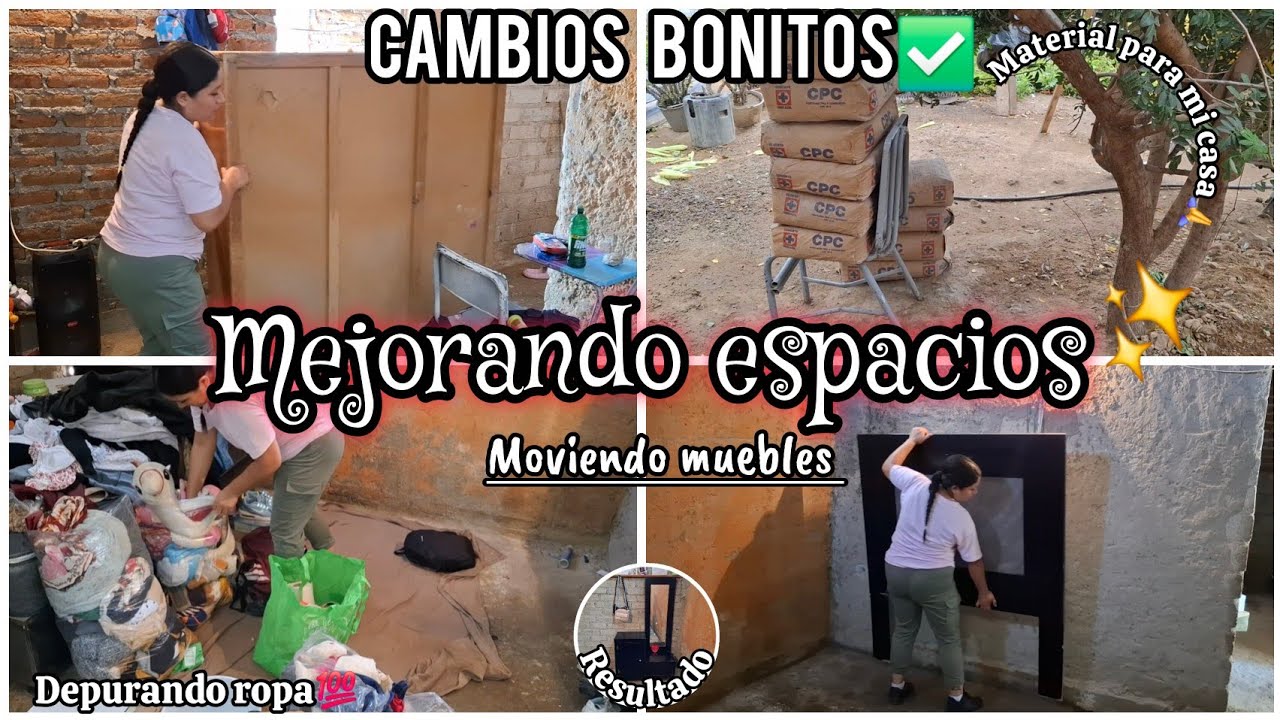 TRANSFORMANDO mi CUARTO..✅️/MEJORANDO ESPACIOS SIN GASTAR💯+LIMPIEZA de CASA🧹/MATERIAL PARA MI CASA🏡🙏