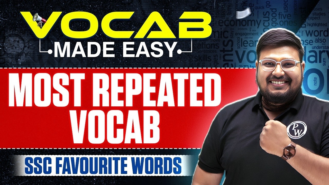 SSC English Grammar 2026 | Repeated Vocabulary | Synonyms, Antonyms, Idioms, One Word | SSC Wallah