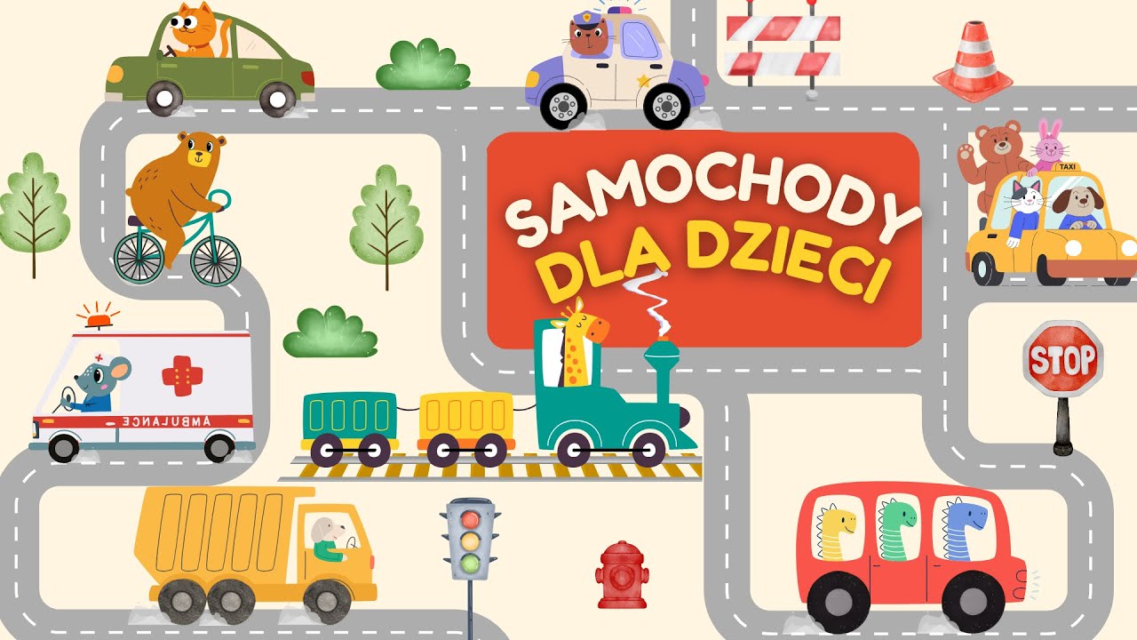 Poznaj Pojazdy! 🚓🚑🚒 Pojazdy dla Dzieci z Dźwiękami | Edukacyjny Filmik dla Maluchów, Samochody Auta
