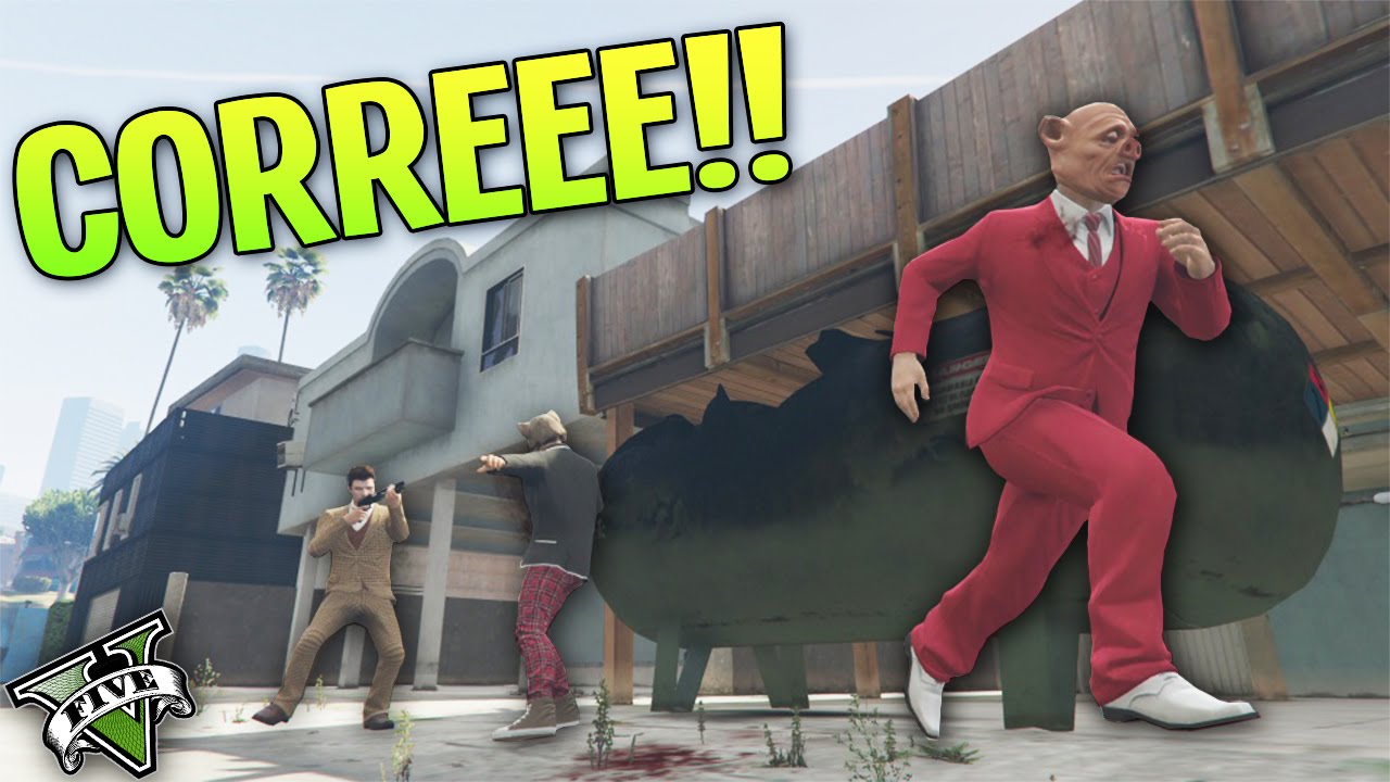 CORREEEE BALA CORREEEEEE!! | EL ESCONDITE A LO BESTIA | MINIJUEGO GTA V ONLINE | TheCorvusClan