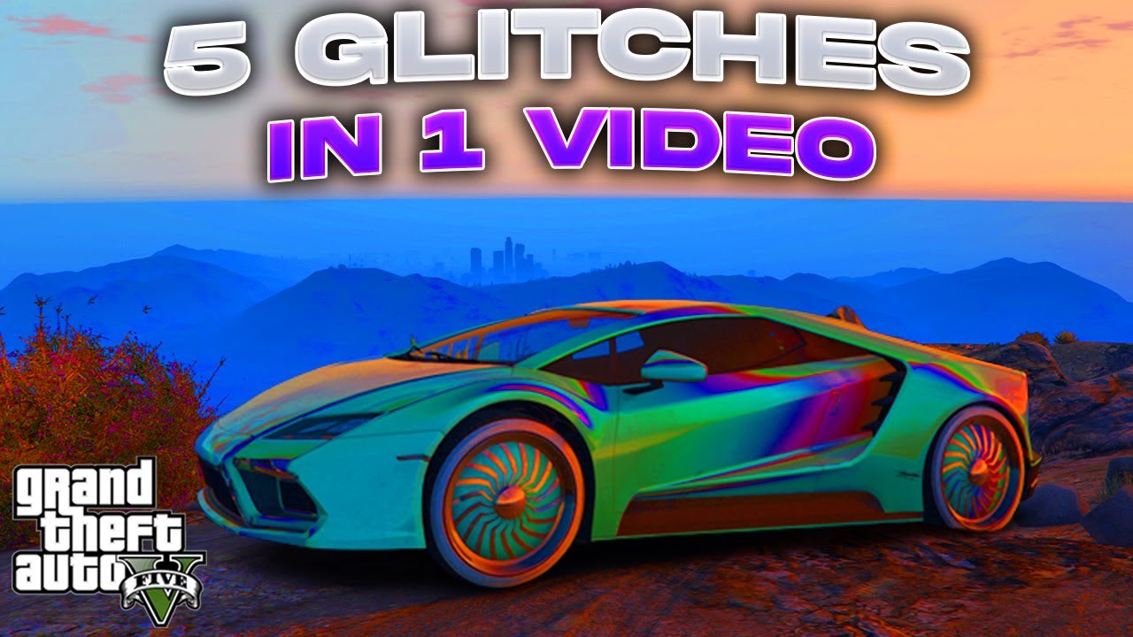 5 GTA Glitches In 1 Video - The Best GTA 5 Glitches All In 1 Video