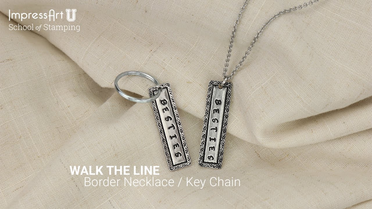 ImpressArt Hand Stamped Border Necklace Tutorial