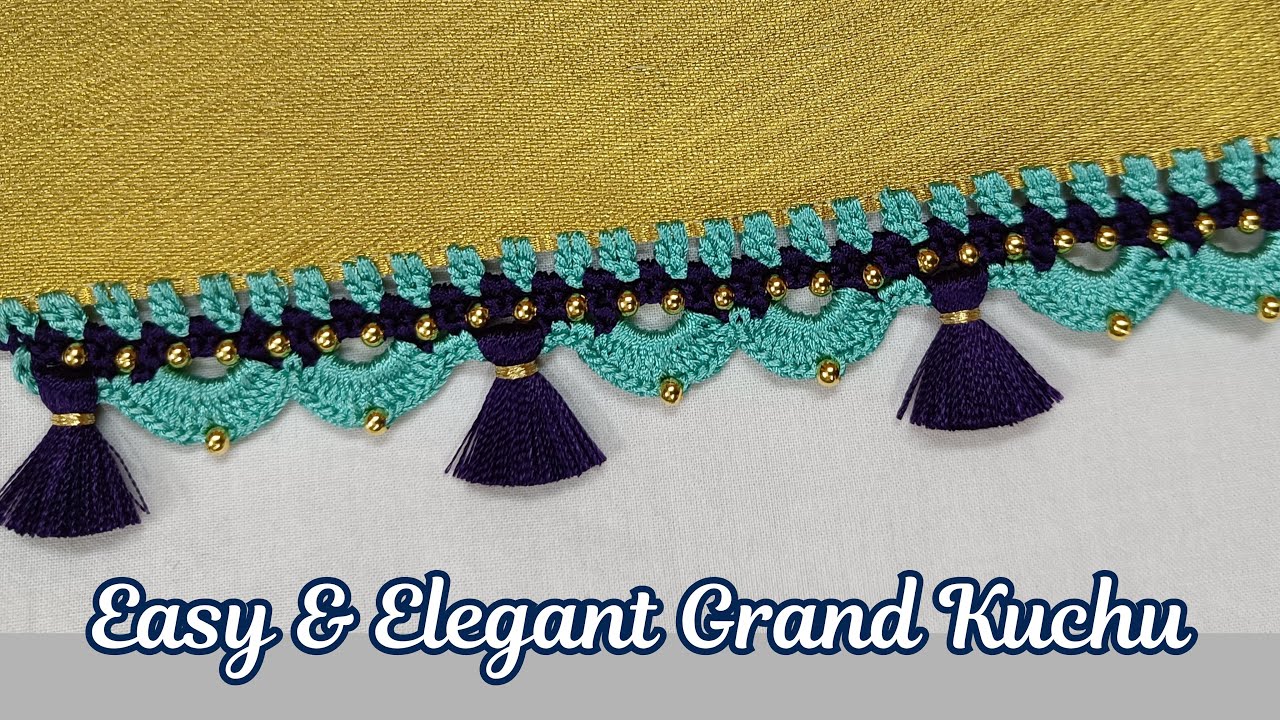 Easy & Grand Krosha Kuchu Design | Easy Kuchu | Grand Kuchu | Border Kuchu  | Kuchu for Silk Saree