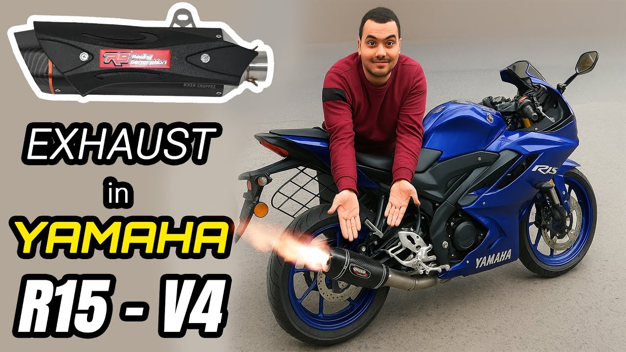 Loud Exhaust in Yamaha R15 - V4 (Full Modification)