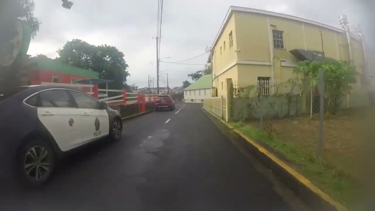 Hurricane Tammy passing St Kitts & Nevis while i drive around Nevis island Saturday 21-10-2023