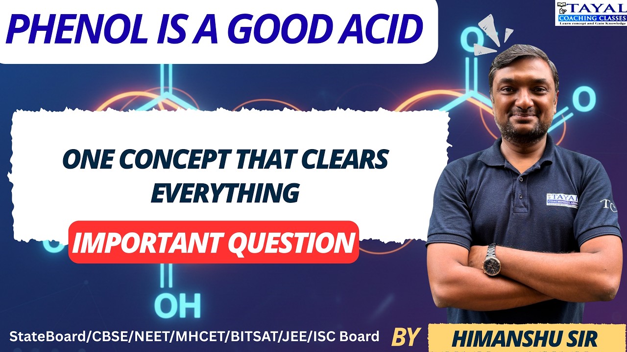 Phenol is a Good Acid 😮 | One Concept That Clears Everything