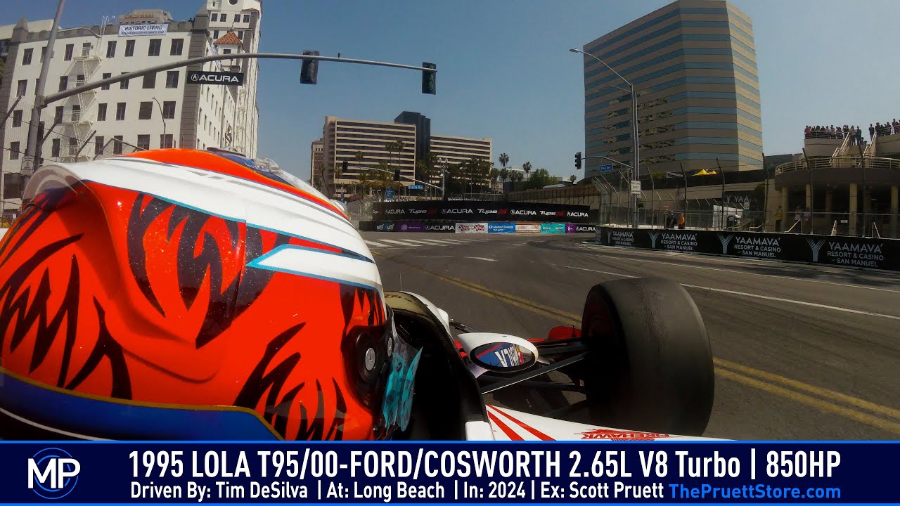 1995 Lola Ford CART IndyCar Onboard at Long Beach 2024