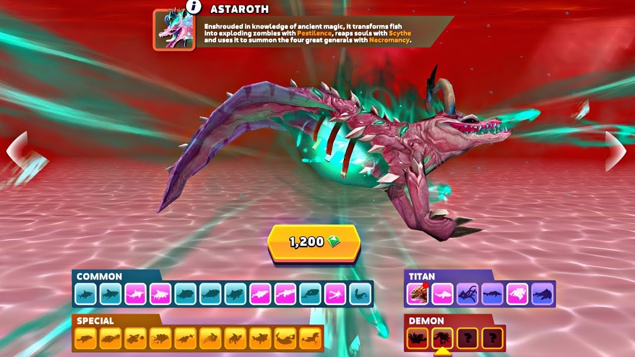 Hungry Shark Evolution Astaroth | New ASTAROTH Shark Coming Soon | New Demon Astaroth Shark Gameplay