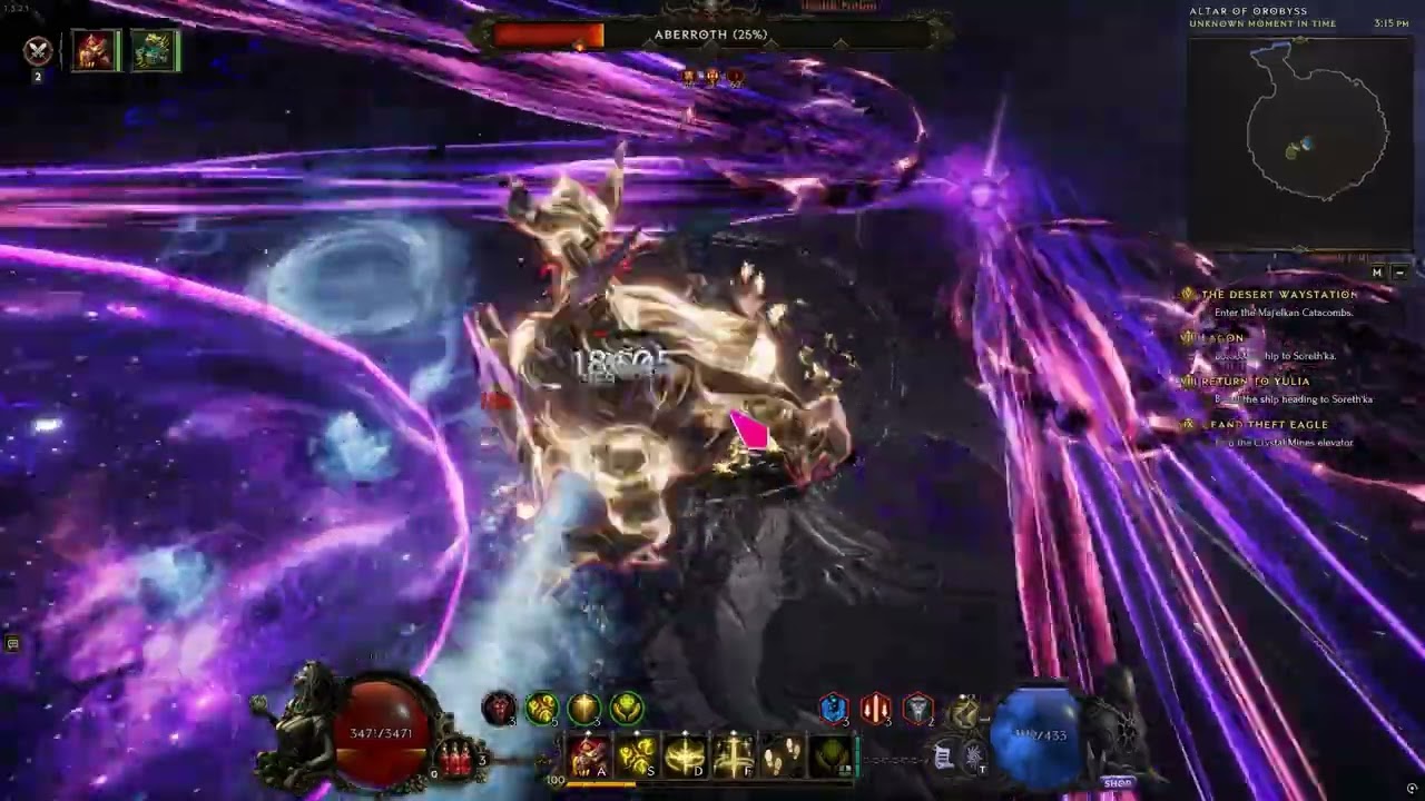 Last Epoch Full Paladin Support Manifest Armor Aberroth kill