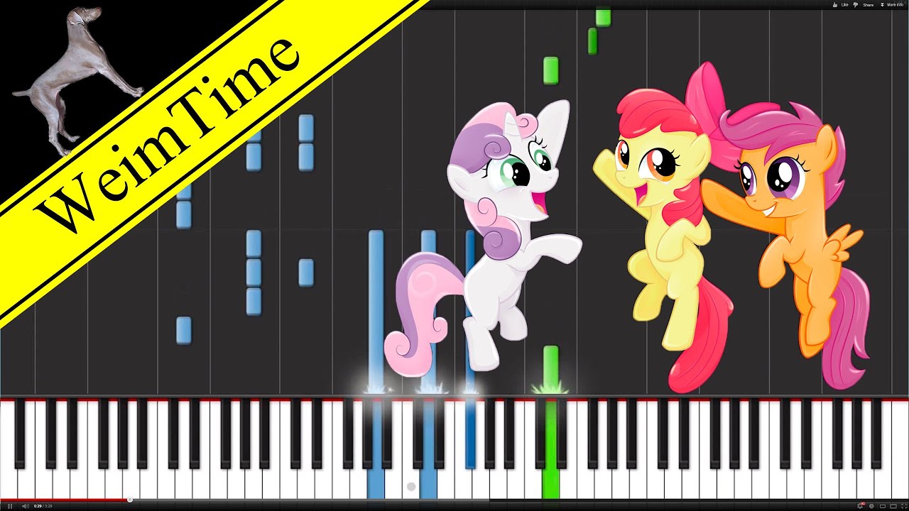 Cutie Mark Crusaders Go Crusading -- Synthesia HD