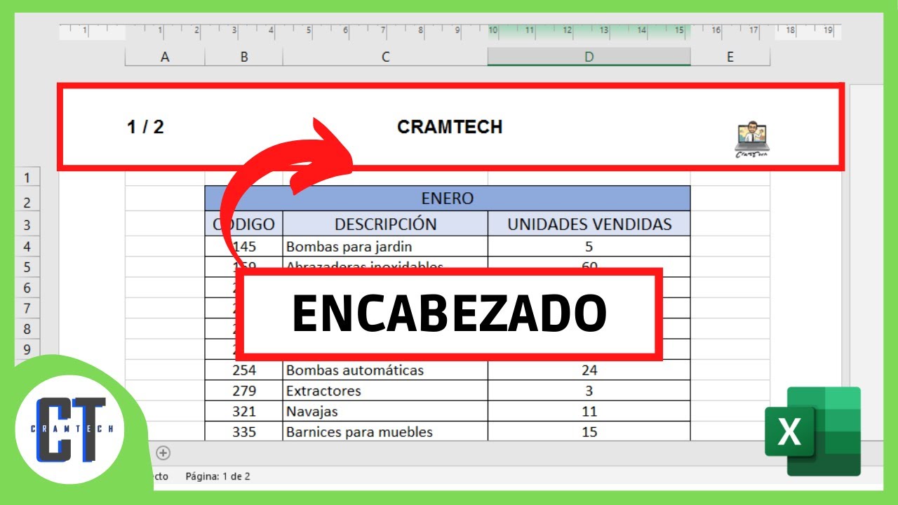 Como INSERTAR ENCABEZADO en Excel