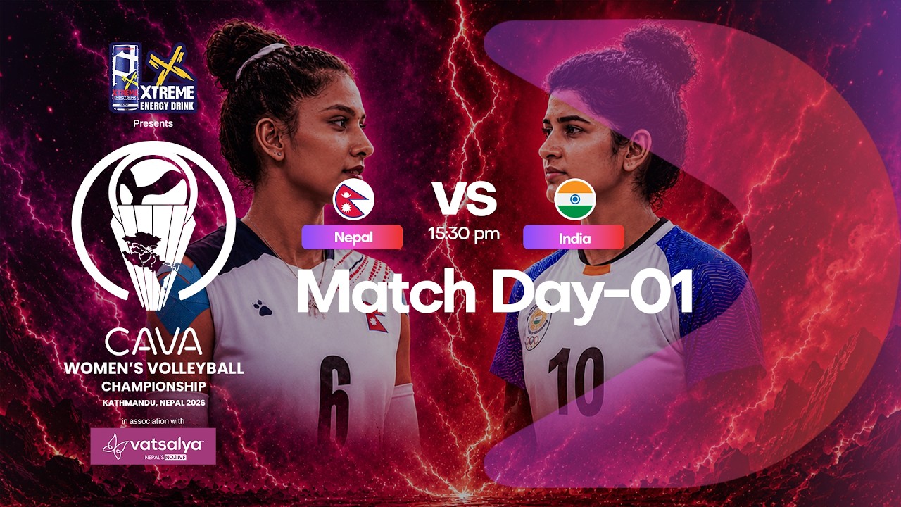 Nepal vs India | Highlights | CAVA Women's Volleyball Championship |