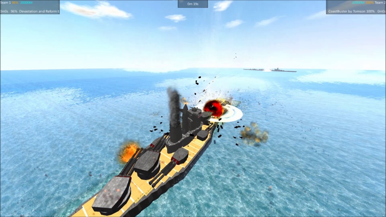 From The Depths Tournament Battleship Brawl S3E168 Coast Buster vs Devastation and Reform